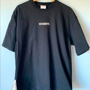 Vetements mens t shirt oversized